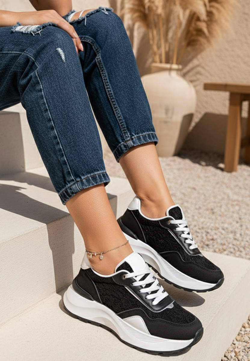 Sneakers donna Enida nero