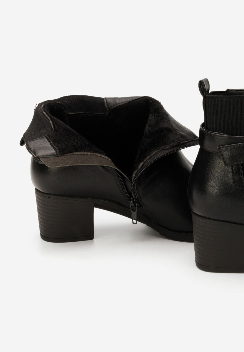 Stivaletti con tacco gros Amiriela nero