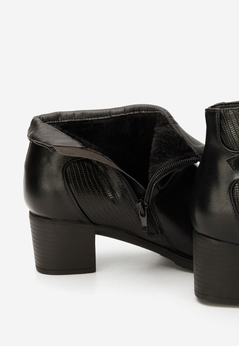 Stivaletti con tacco gros Senvira nero