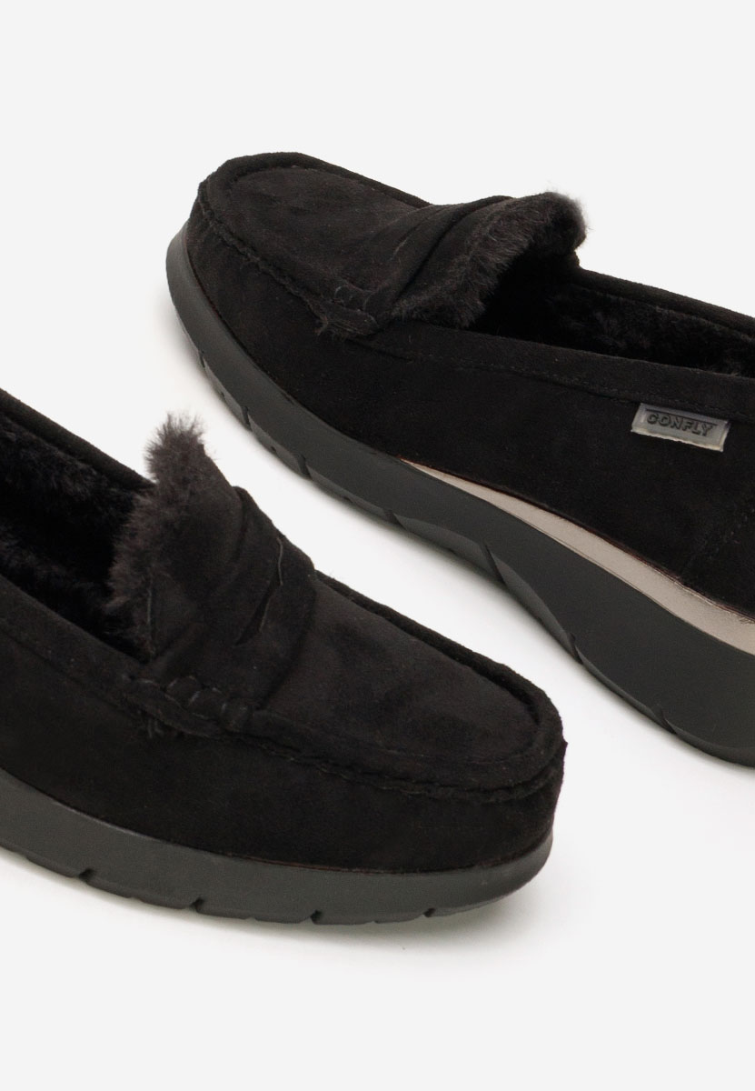 Mocassini donna platform Hazelia nero