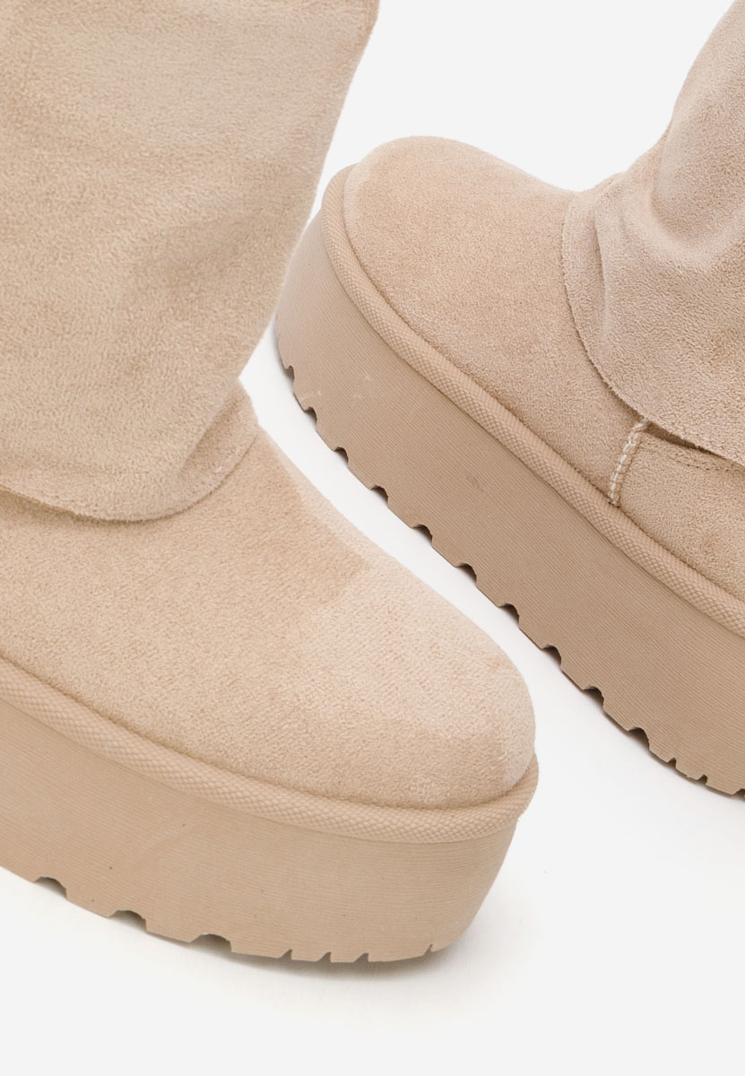 Stivali con piattaforma Janesia beige
