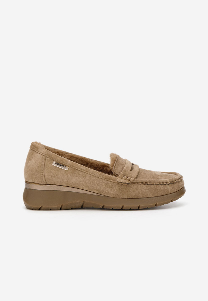 Mocassini donna platform Hazelia cachi