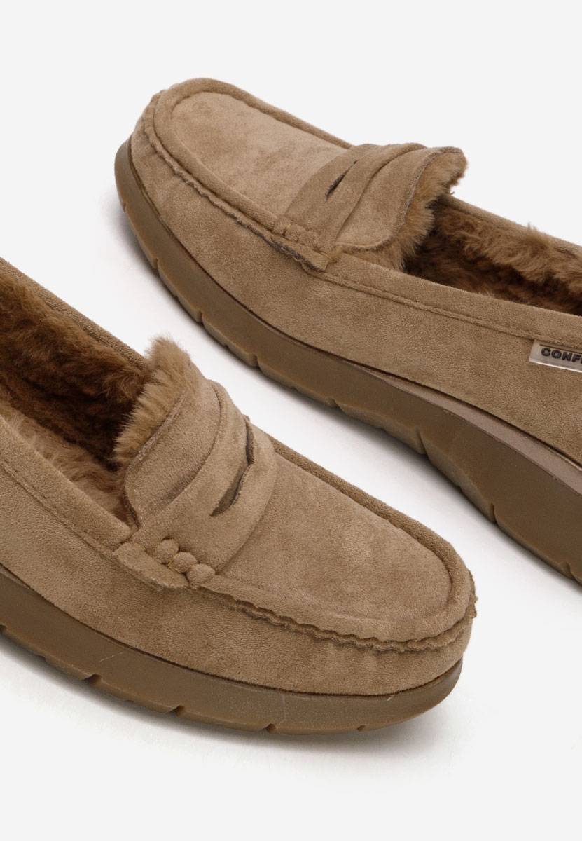 Mocassini donna platform Hazelia cachi