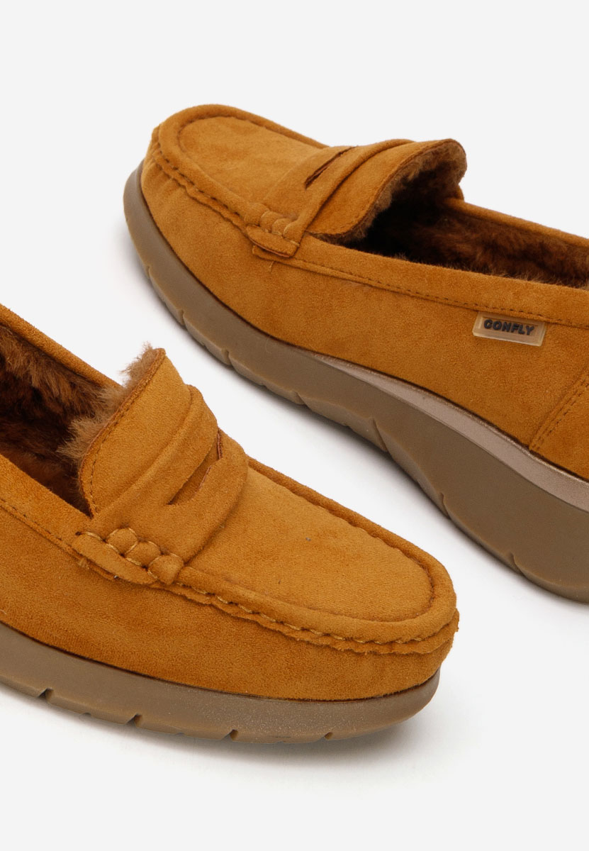 Mocassini donna platform Hazelia camel