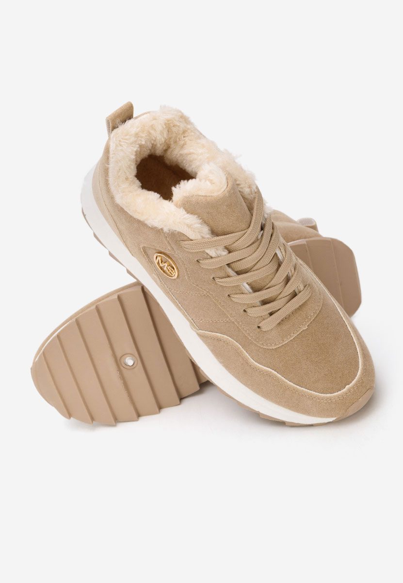Sneakers donna invernali Lavega V4 cachi