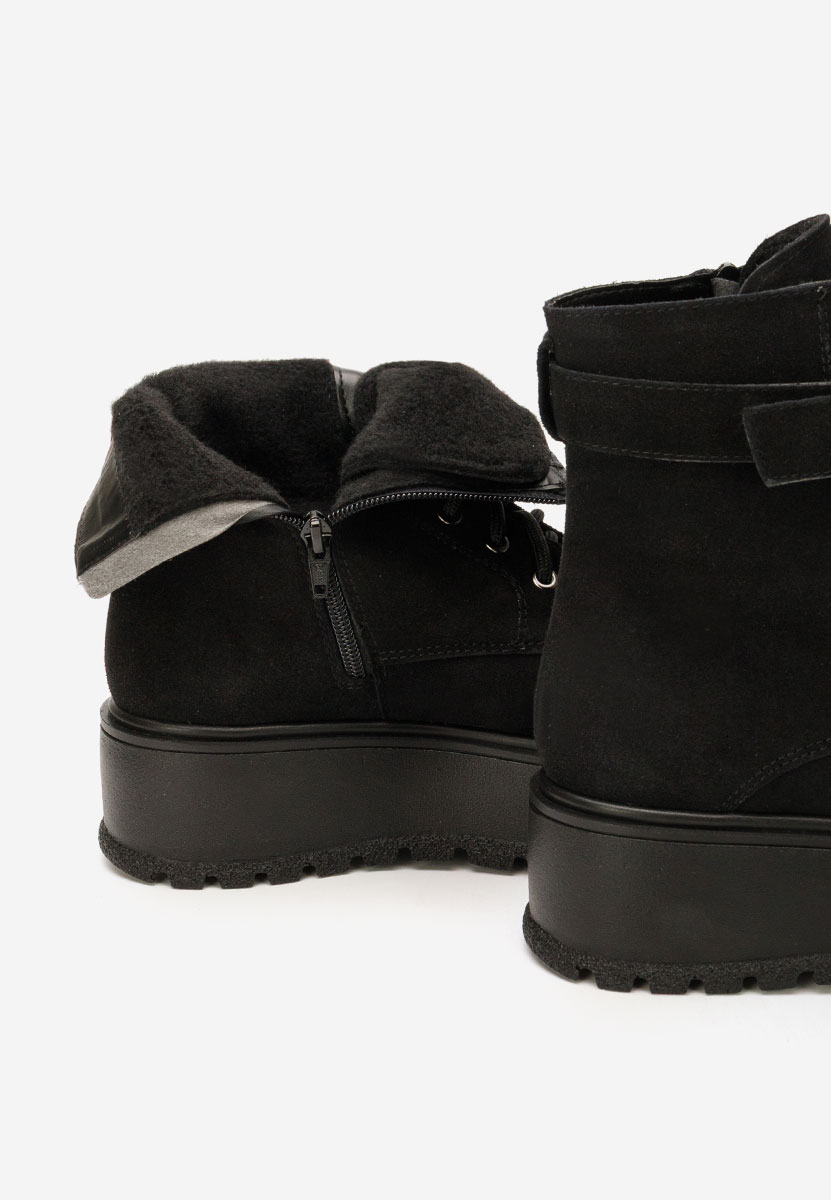 Stivaletti con plateau Astrid V6 nero