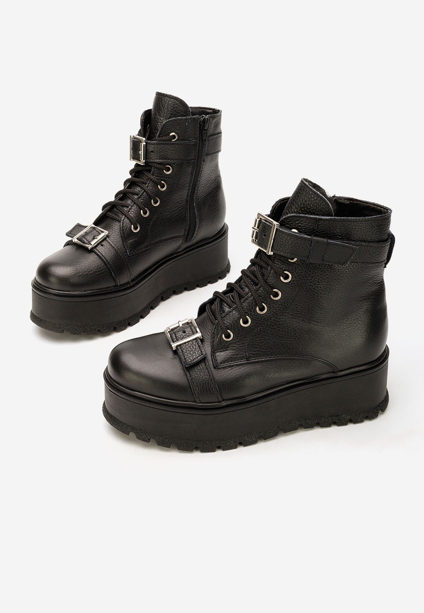 Stivaletti con plateau Astrid V5 nero