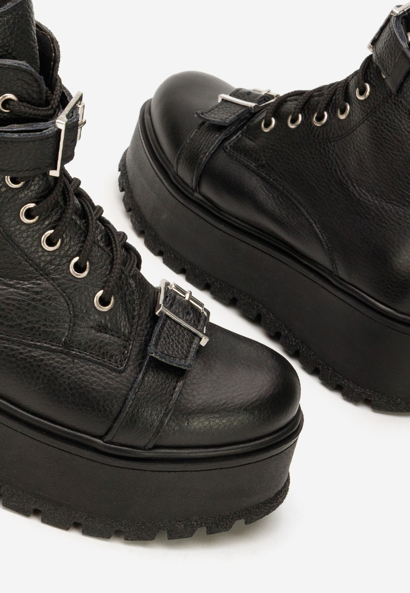 Stivaletti con plateau Astrid V5 nero