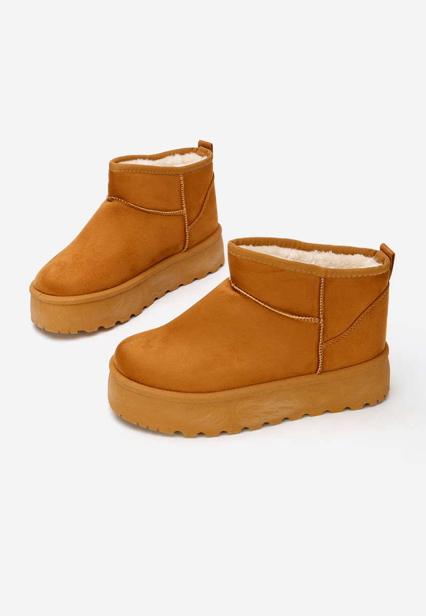 Stivali con piattaforma Zenaria camel