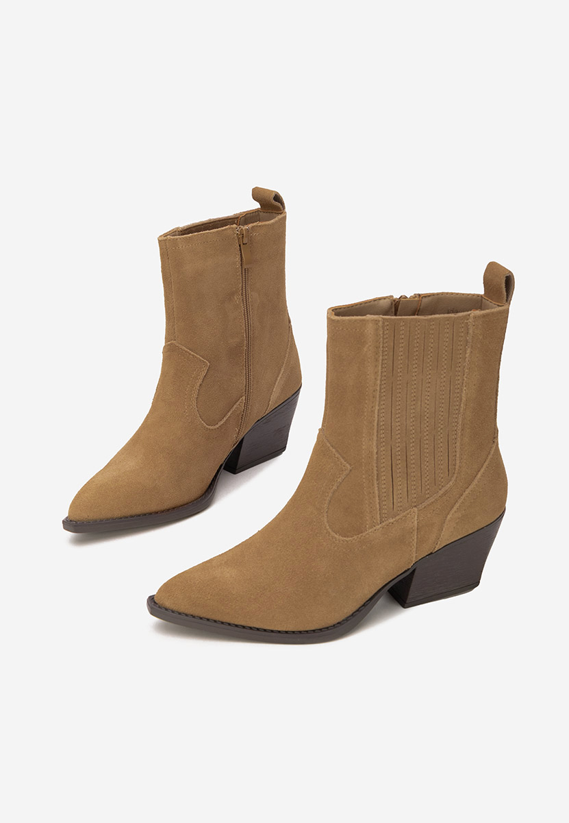 Stivaletti texani donna Camela cachi Stivaletti texani donna Camela cachi