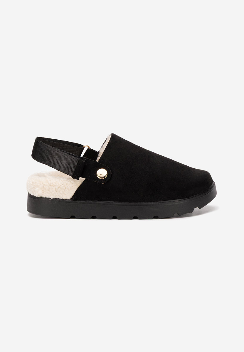 Zoccoli con zeppa Tamra nero