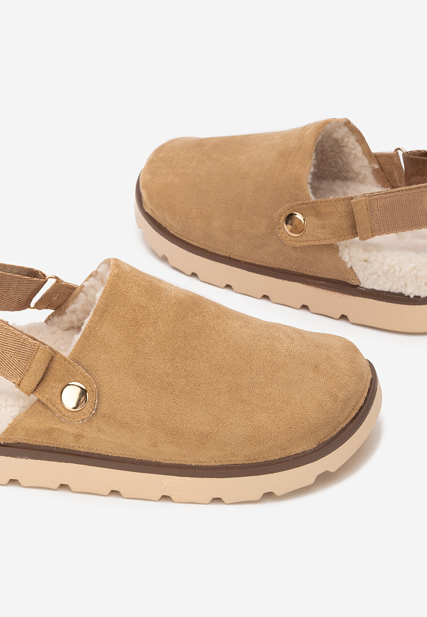 Zoccoli con zeppa Tamra cachi