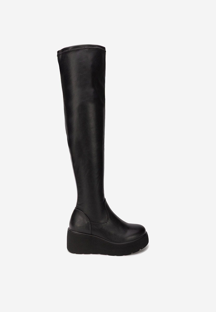 Stivali sopra il ginocchio Adeona nero
