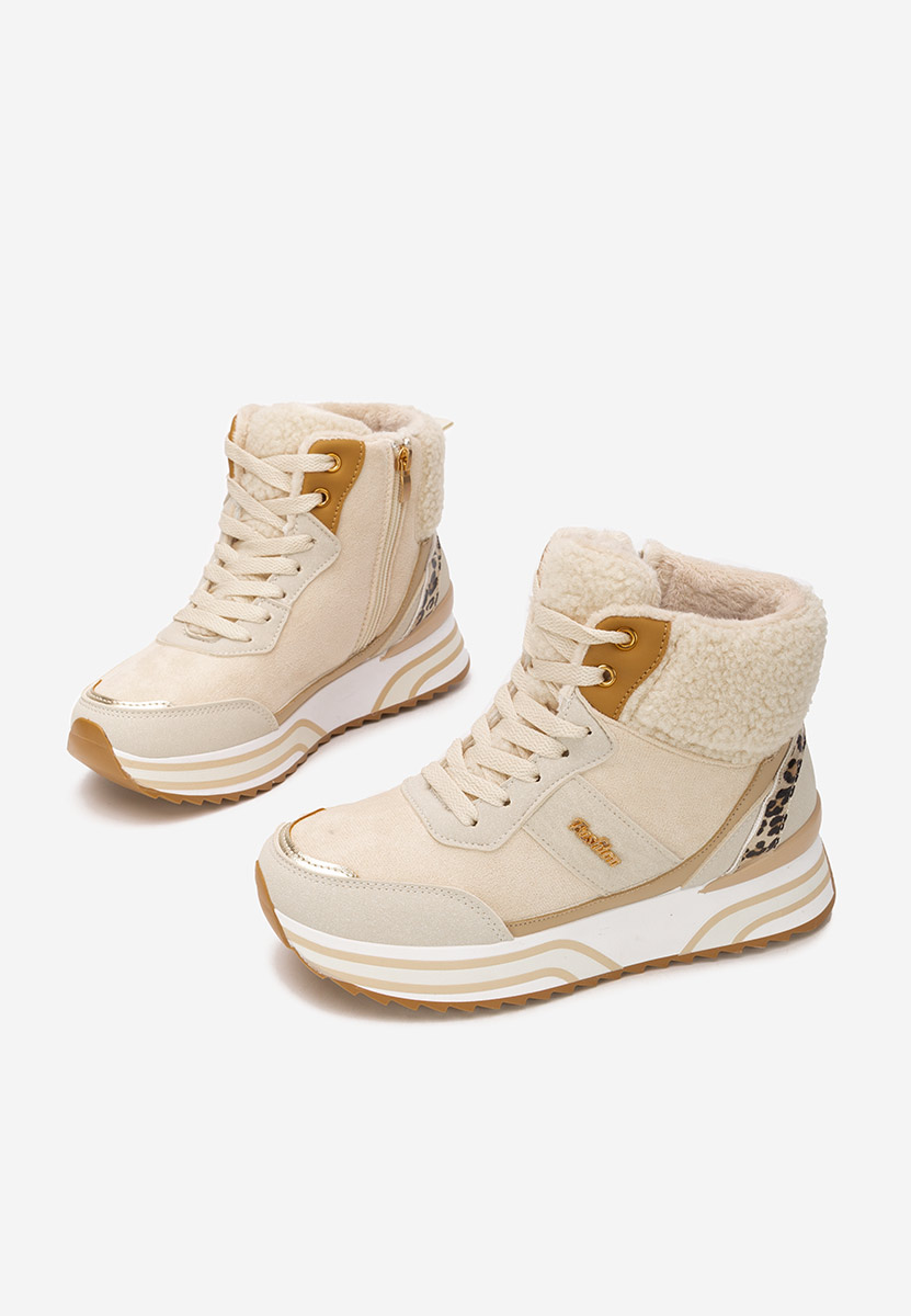 Sneakers donna alte Deizi beige