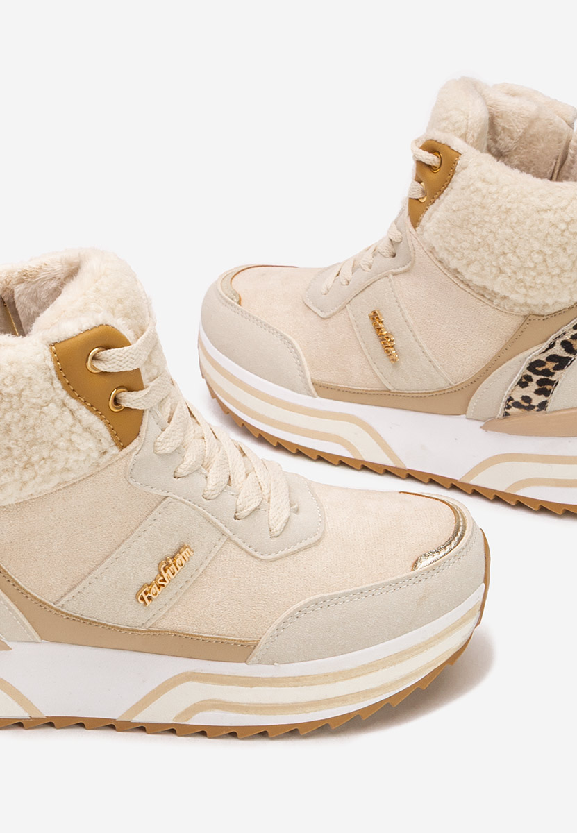 Sneakers donna alte Deizi beige