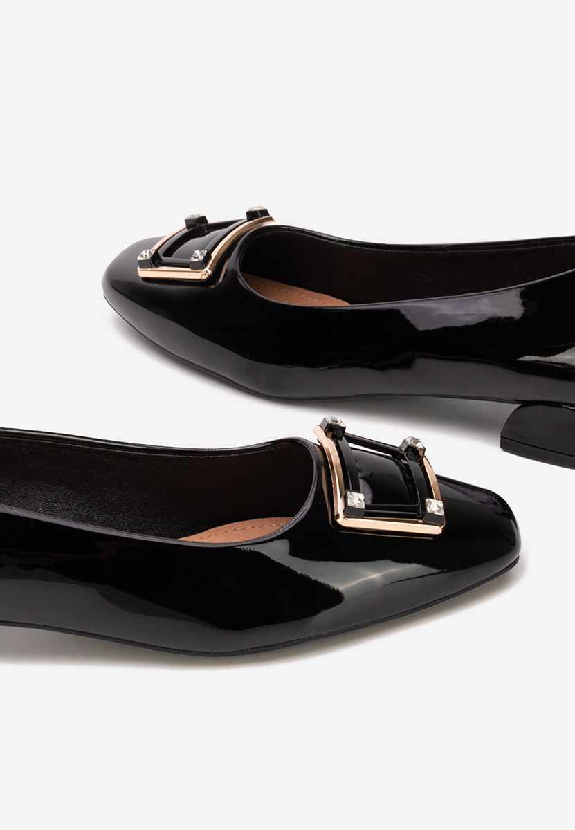 Décolleté tacco basso Huana nero