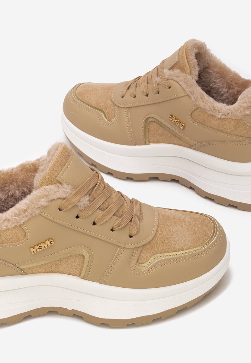 Sneakers donna invernali Azaira cachi