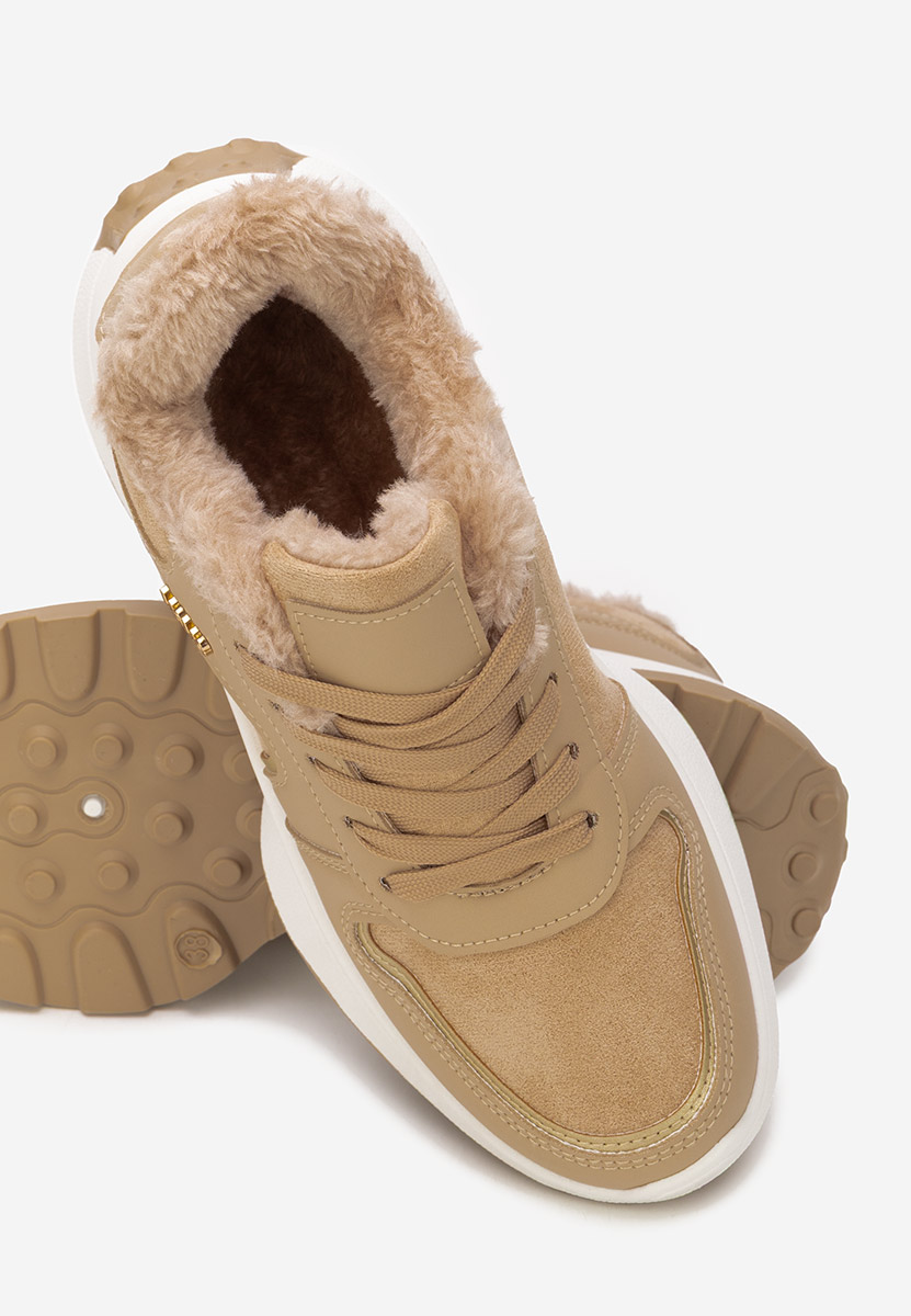 Sneakers donna invernali Azaira cachi