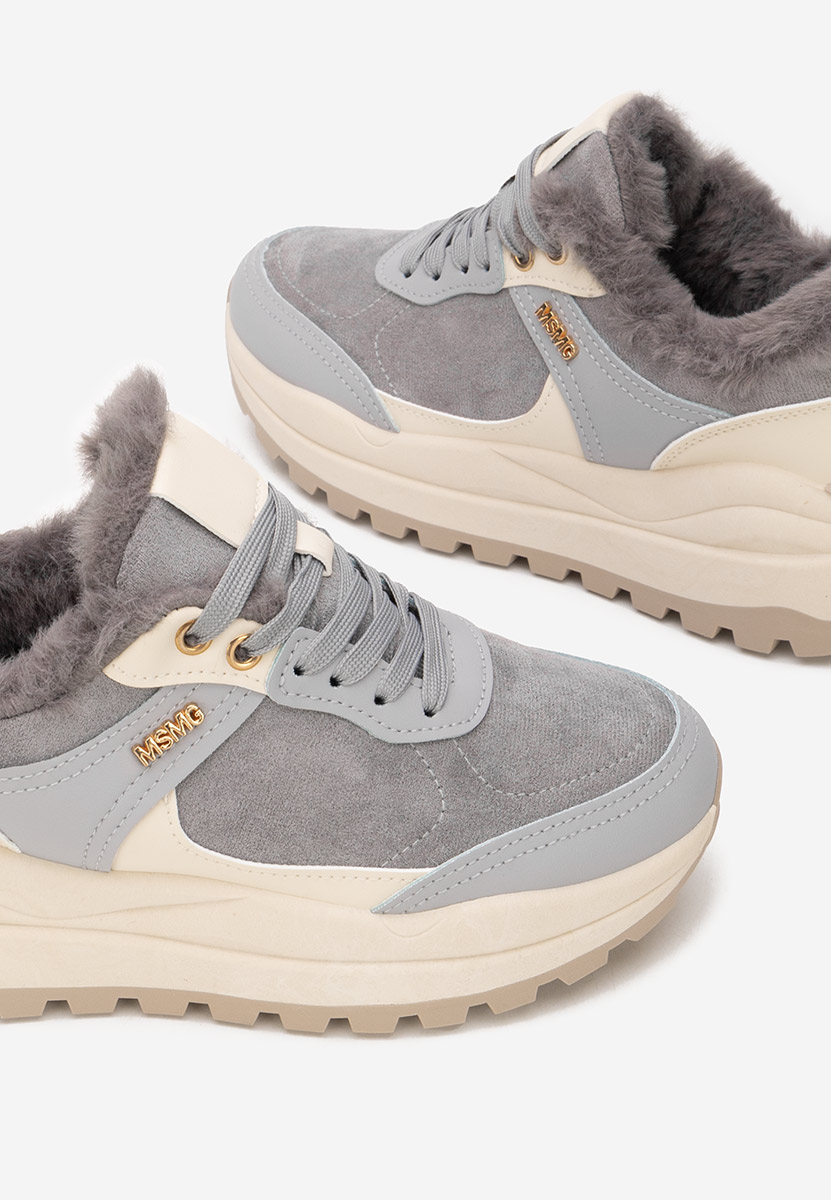 Sneakers con plateau Misay V2 azzurro
