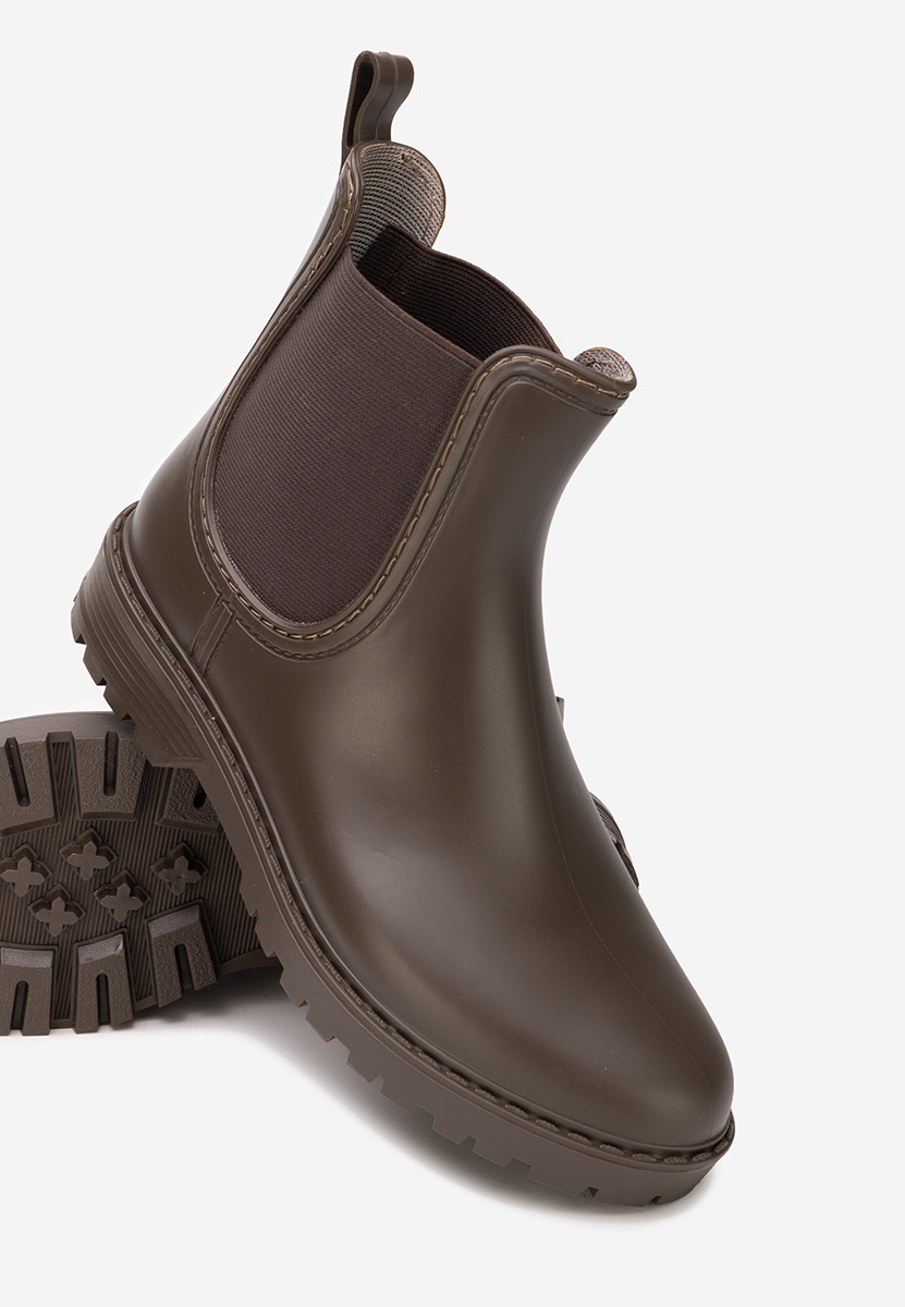 Stivaletti di gomma Palisora marrone