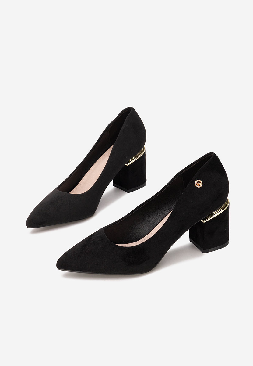 Décolleté tacco largo Nelia V5 nero