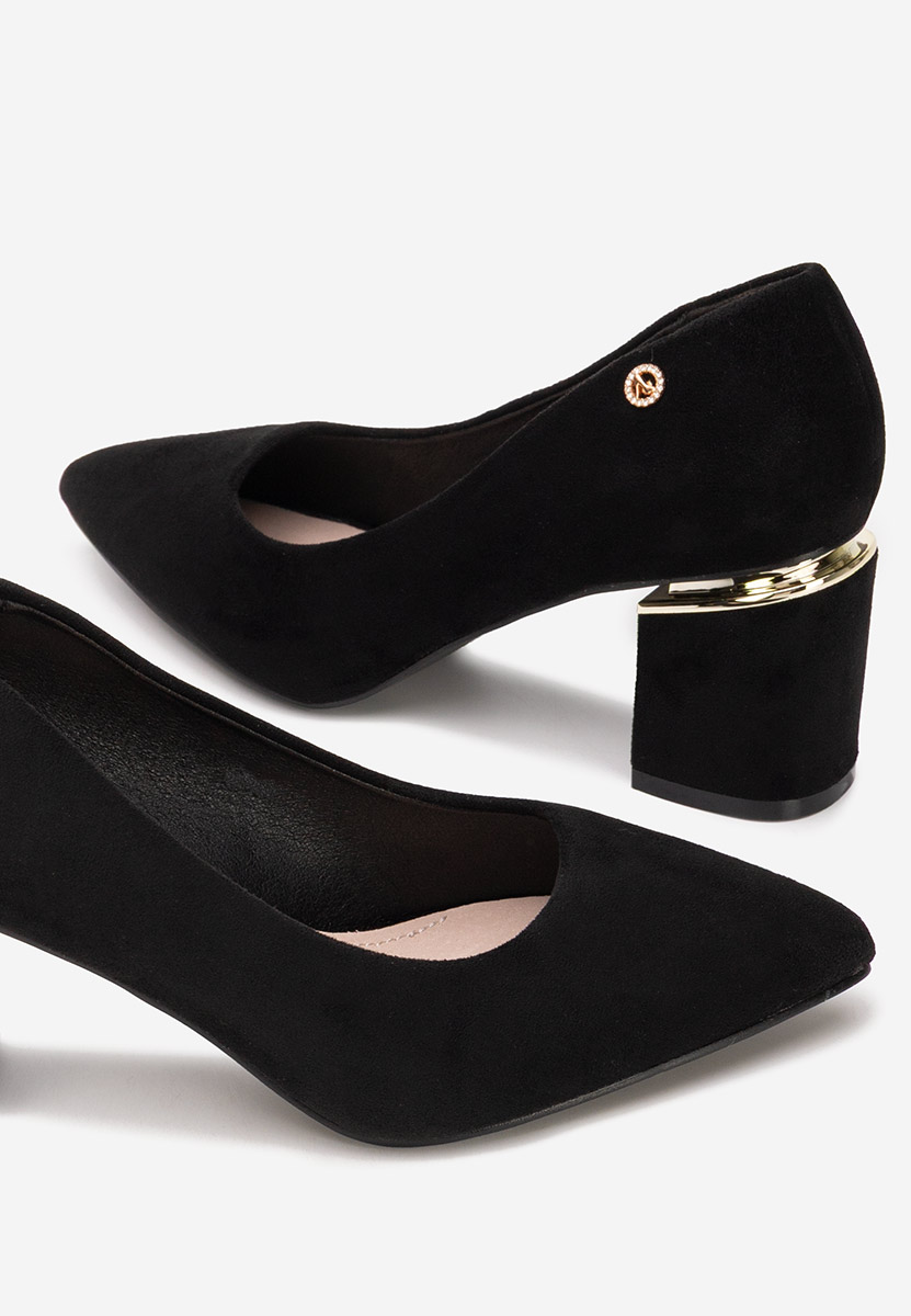 Décolleté tacco largo Nelia V5 nero