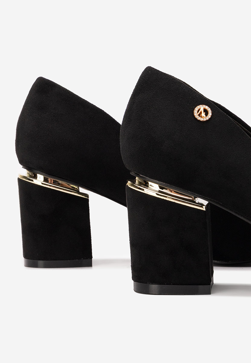 Décolleté tacco largo Nelia V5 nero