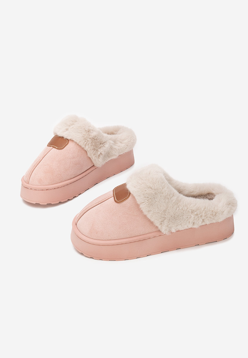 Ciabatte con pelo Flufina rosa