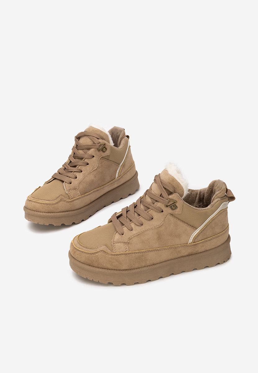 Sneakers donna invernali Adisia cachi