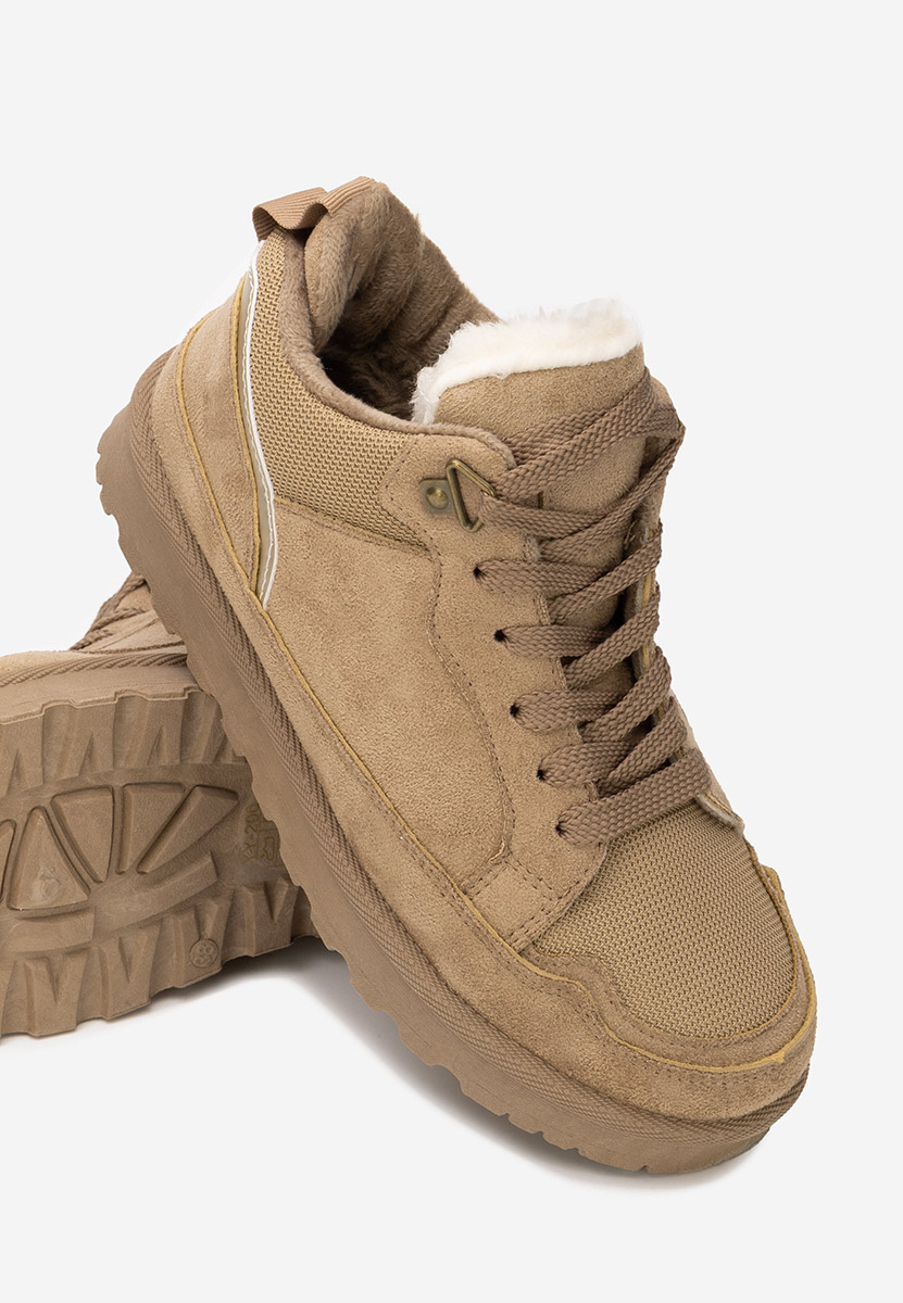 Sneakers donna invernali Adisia cachi