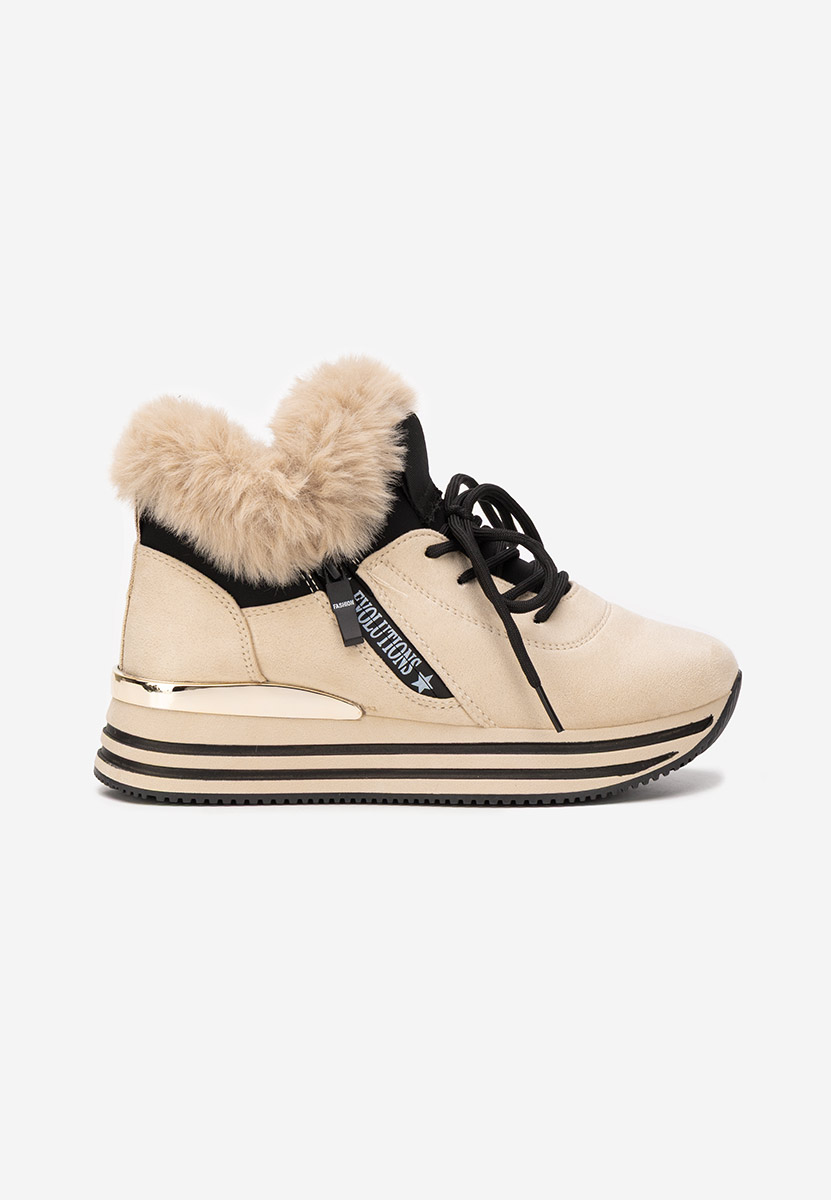 Sneakers donna invernali Axira beige