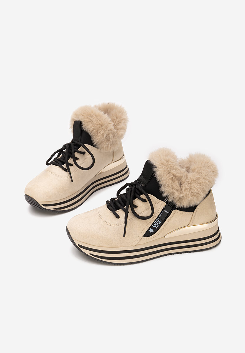 Sneakers donna invernali Axira beige