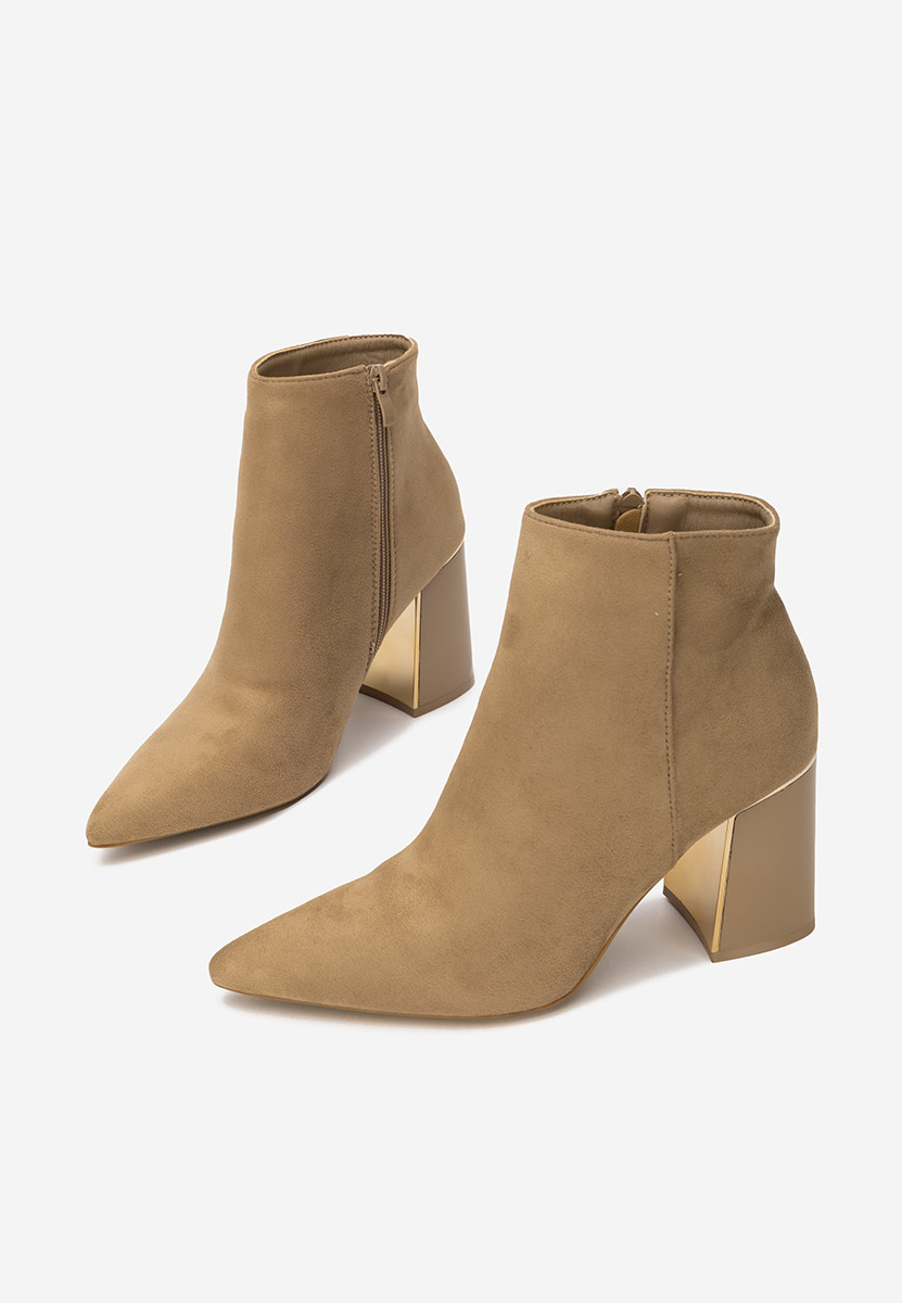 Tronchetti con tacco largo Nolira cachi