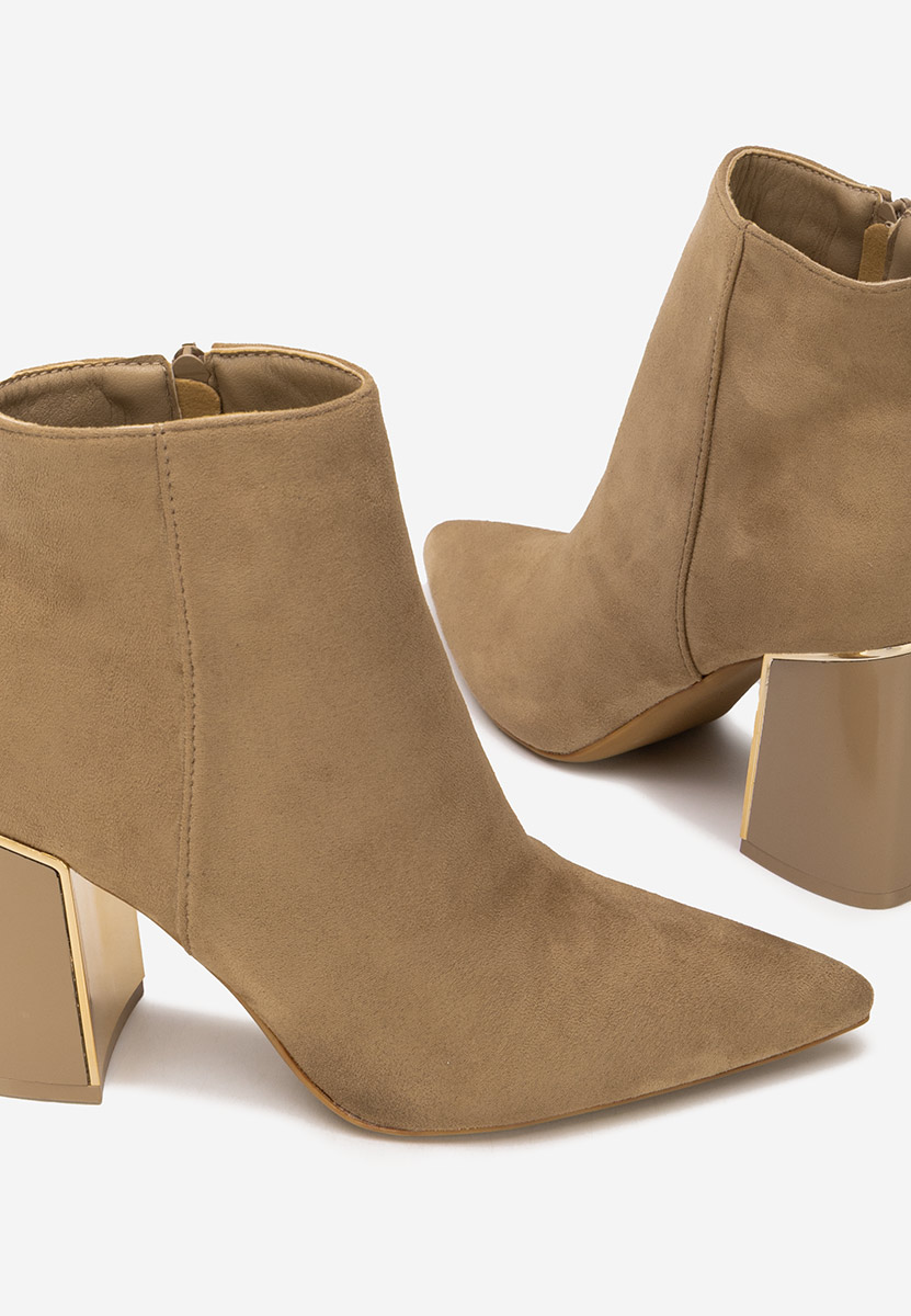 Tronchetti con tacco largo Nolira cachi