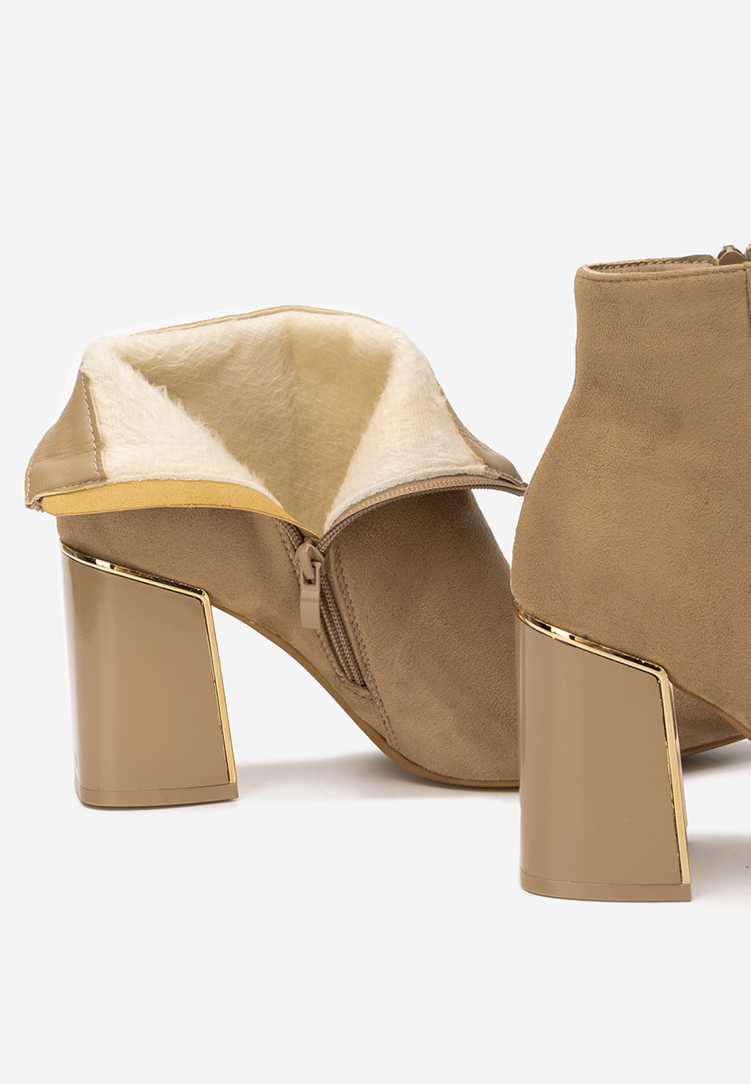 Tronchetti con tacco largo Nolira cachi