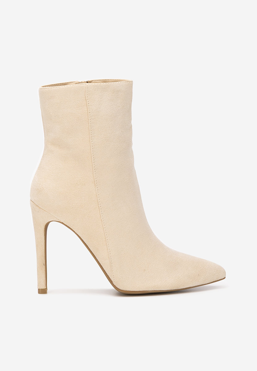 Tronchetti tacco a spillo Cendria beige