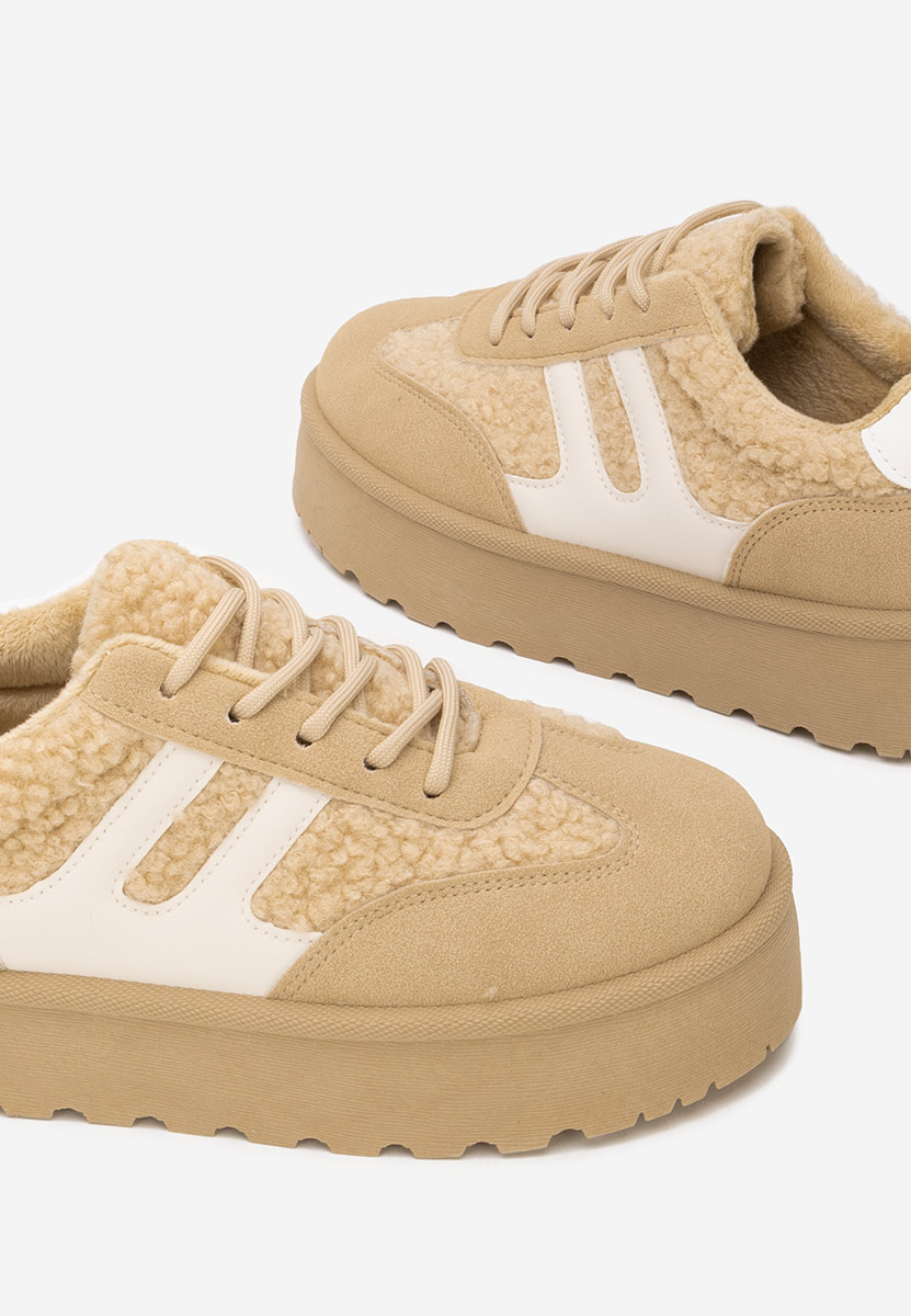 Sneakers con plateau Luniva cachi