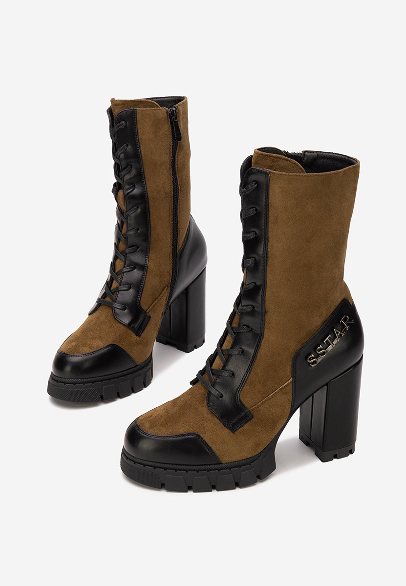 Tronchetti con tacco largo Anahi V2 marrone