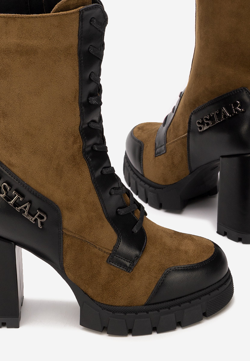 Tronchetti con tacco largo Anahi V2 marrone