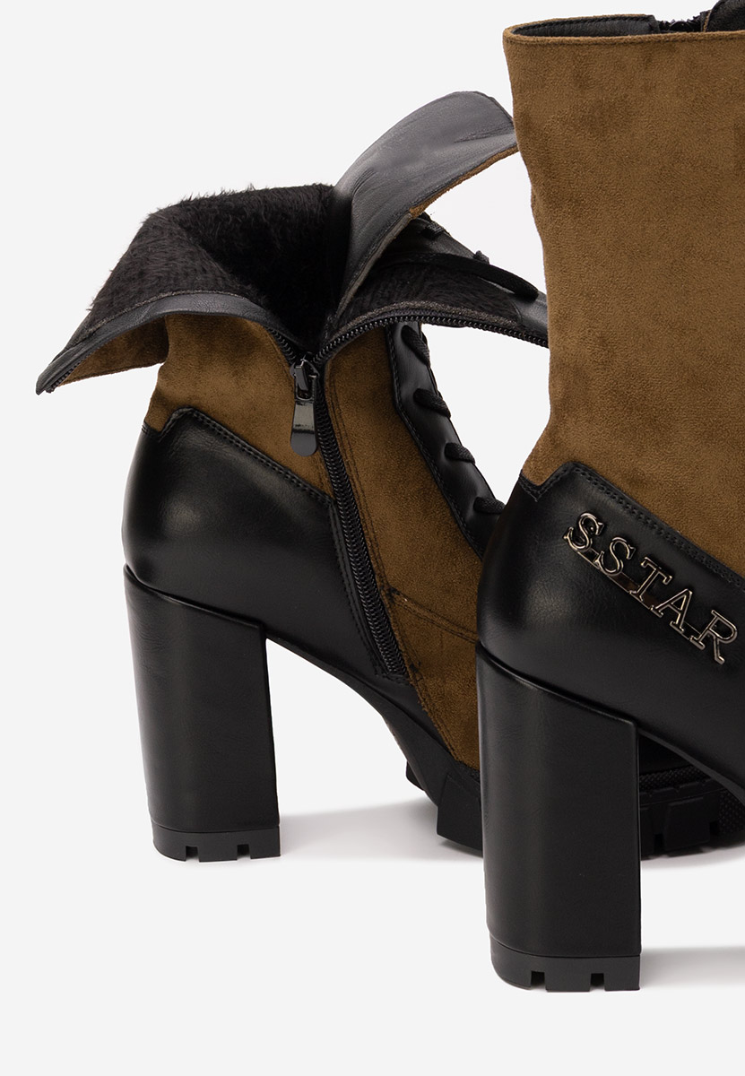 Tronchetti con tacco largo Anahi V2 marrone