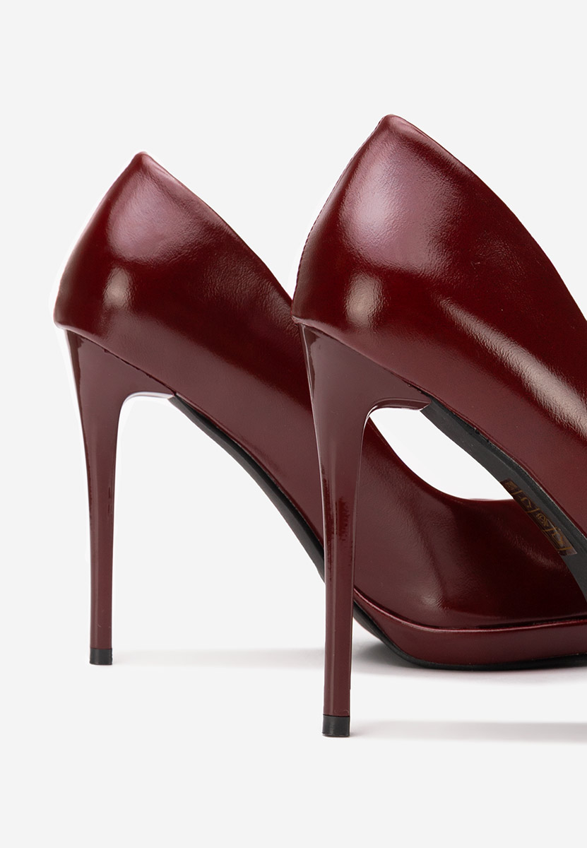 Décolleté tacco a spillo Reneia granata