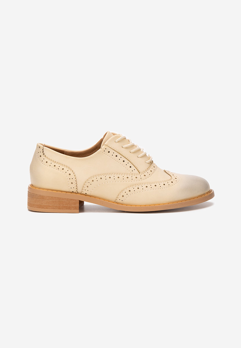 Scarpe brogue donna Cilora beige