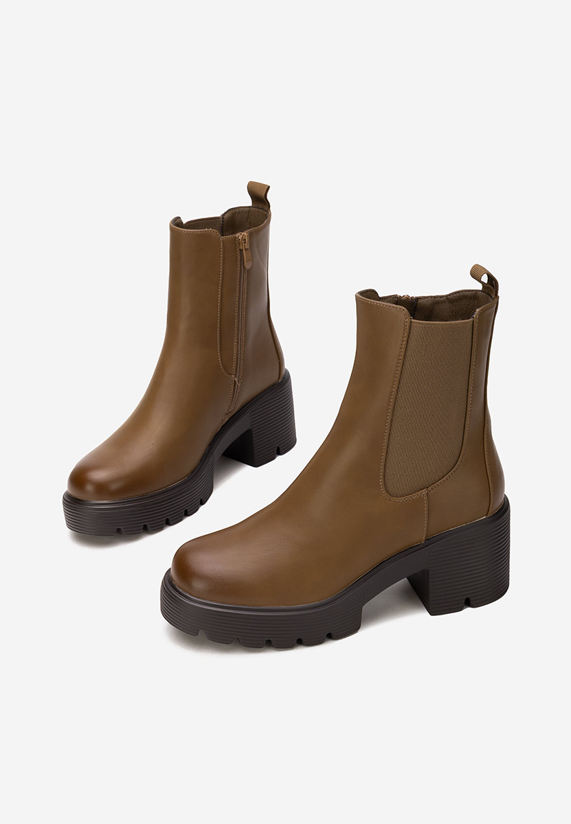 Stivaletto chelsea donna Zirena cachi