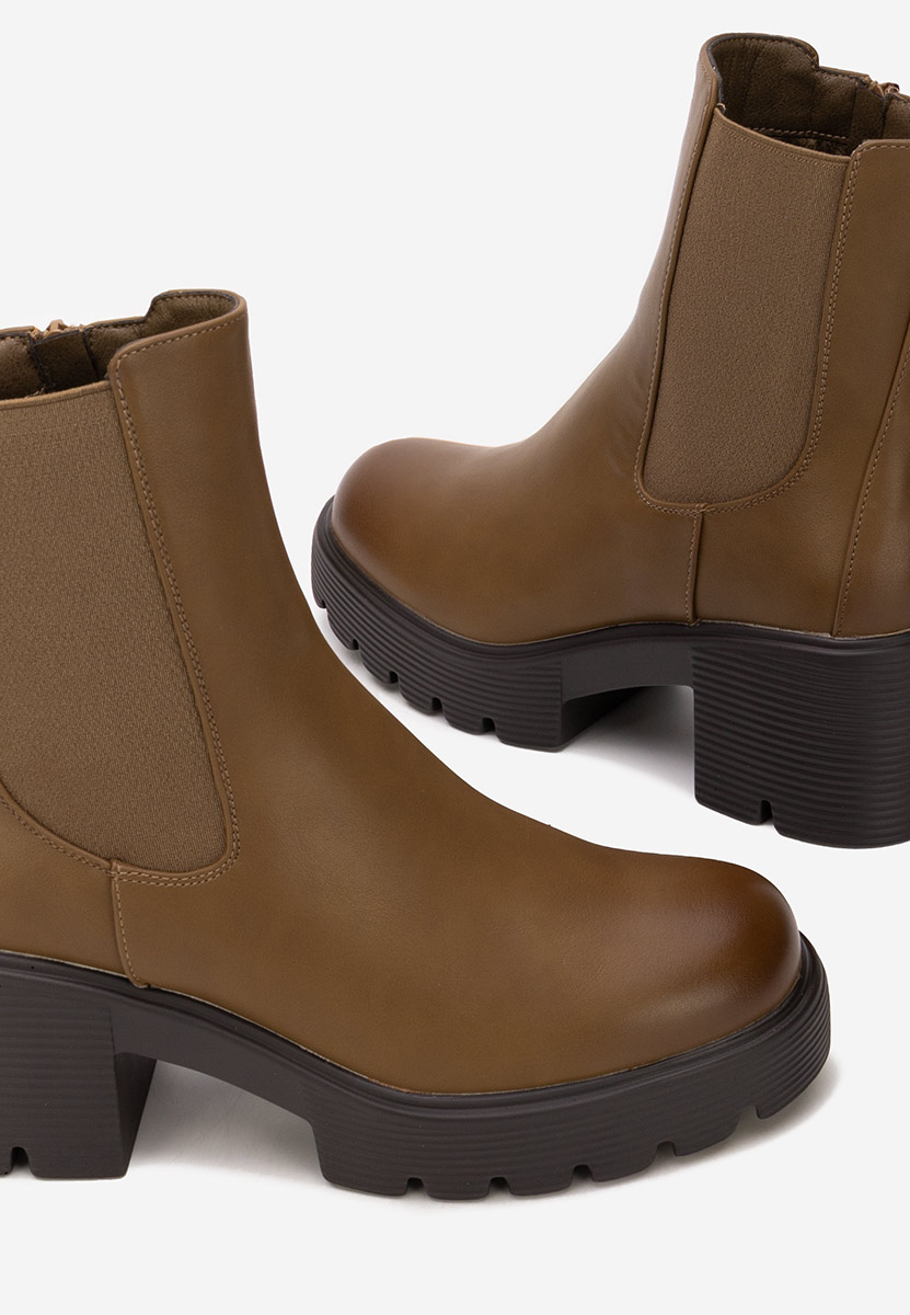 Stivaletto chelsea donna Zirena cachi