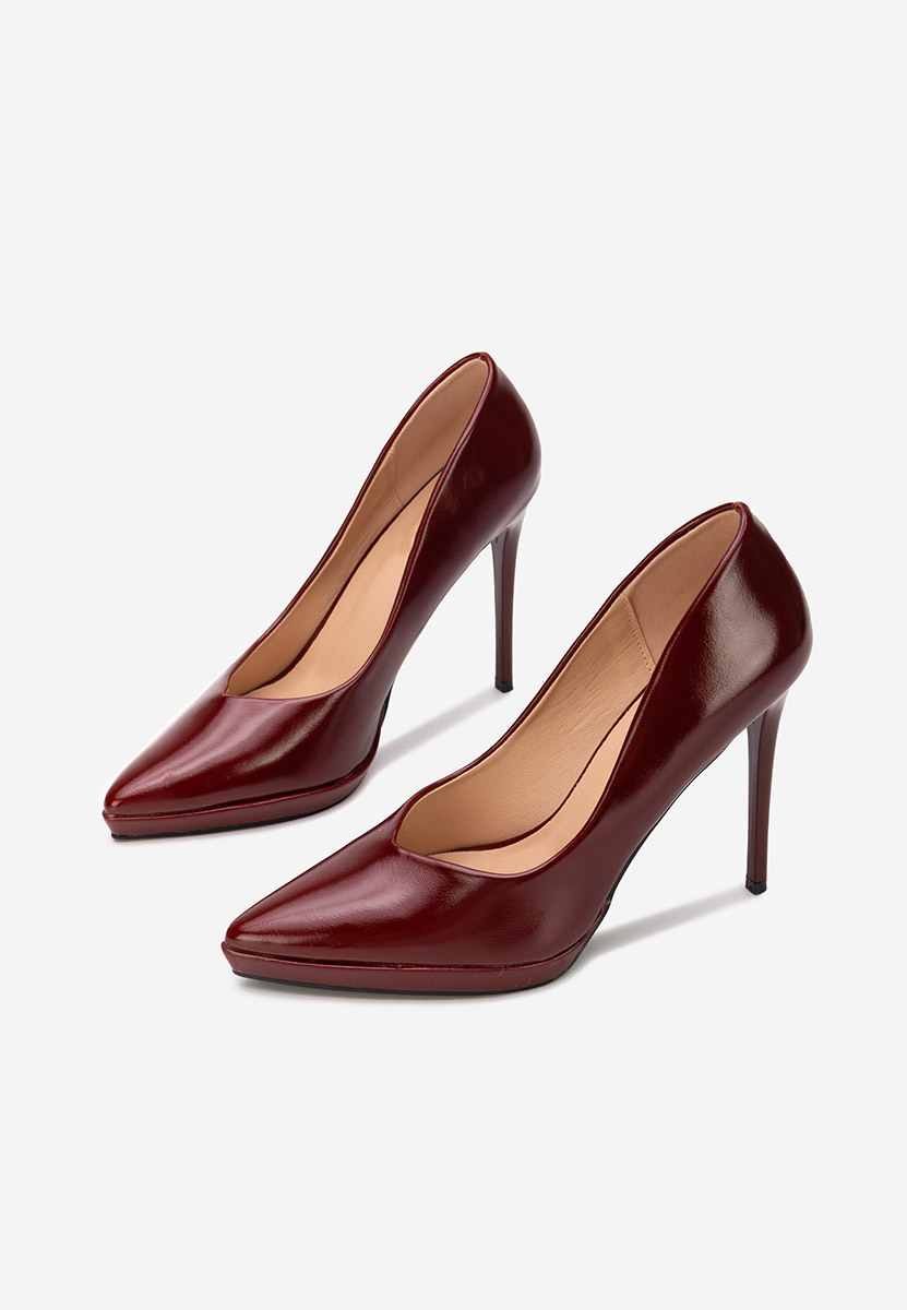 Décolleté tacco a spillo Reneia granata