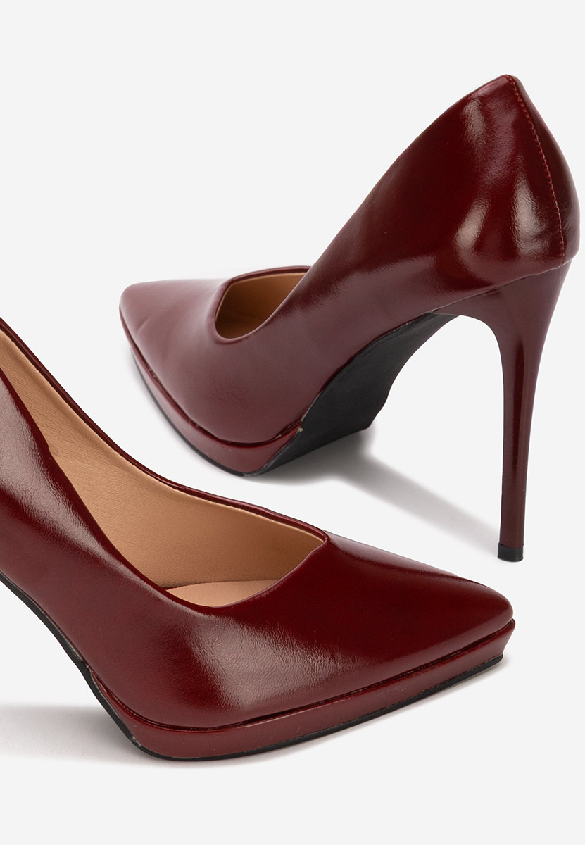 Décolleté tacco a spillo Reneia granata