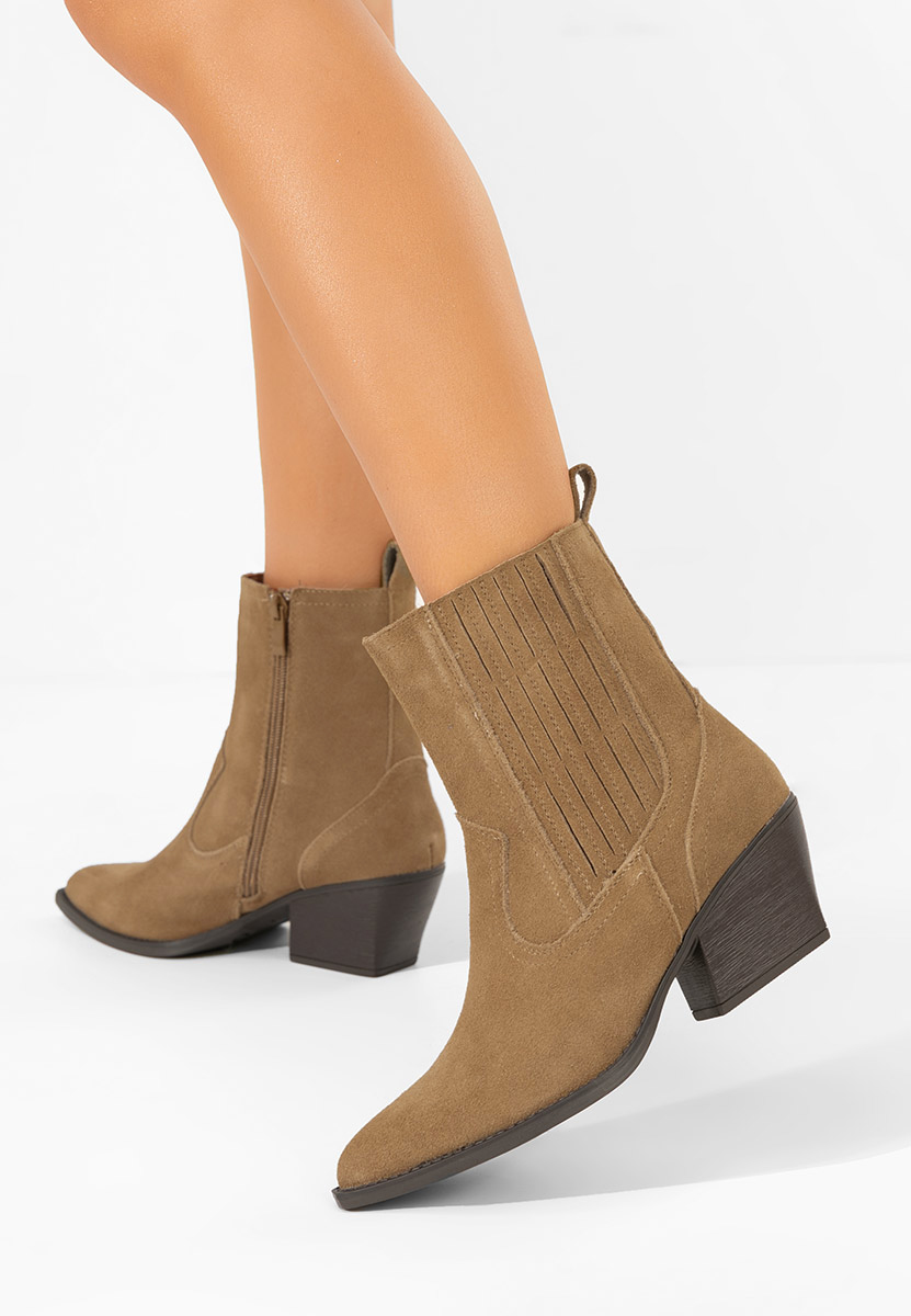 Stivaletti texani donna Camela cachi Stivaletti texani donna Camela cachi