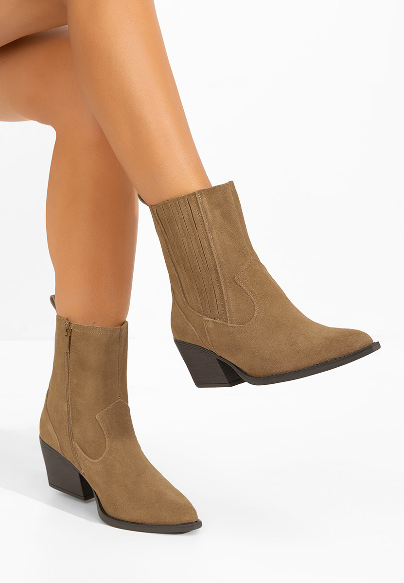 Stivaletti texani donna Camela cachi Stivaletti texani donna Camela cachi