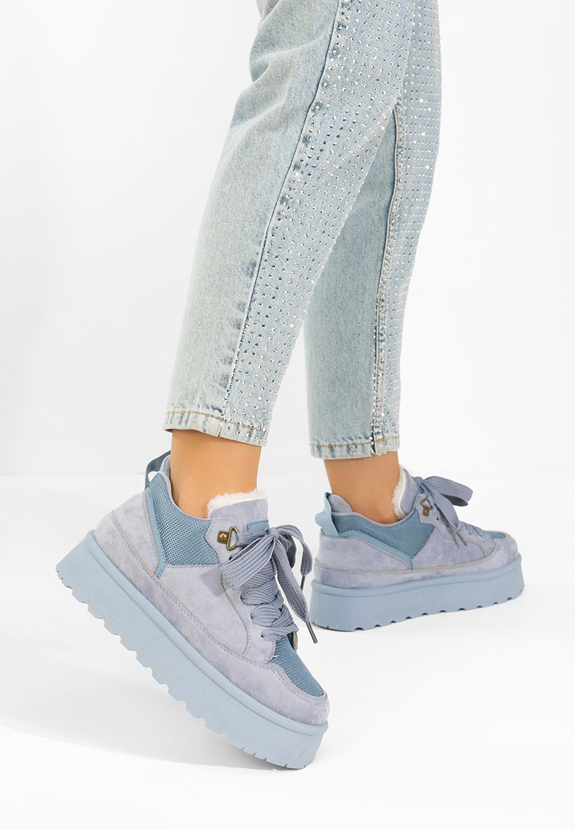 Sneakers con plateau Isariel blu