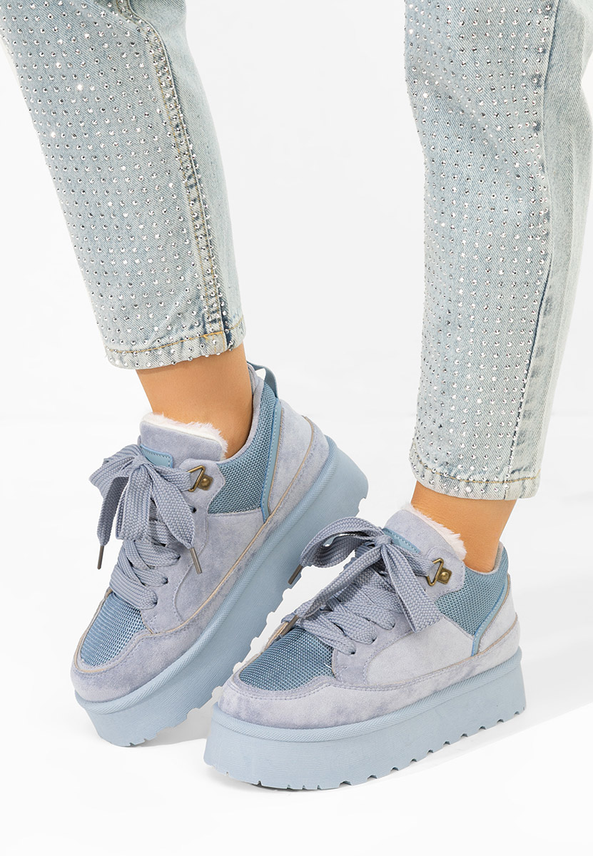 Sneakers con plateau Isariel blu